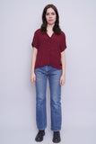 Blusa Burdeo Banana Republic Talla S Image 3
