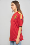 Polera casual  rojo  adidas talla M 982