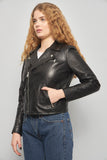 Chaqueta cuero  negro lauren talla 36 142