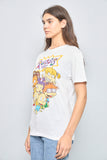 Polera casual  blanco nickelodeon talla M 564