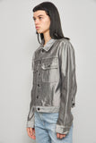 Chaqueta denim  gris marithe francois talla S 542