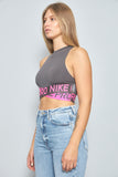 Top casual  gris nike talla M 949