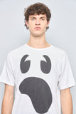 Polera casual  blanco halloween talla L 735