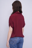 Blusa Burdeo Banana Republic Talla S Image 2