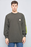 Polera casual  verde carhartt talla M 903