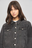 Chaqueta denim  negro topshop talla M 611