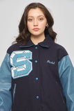 Bomber casual  azul newton talla 38 097