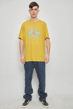 Polera casual  amarillo the north f talla Xl 832