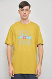 Polera casual  amarillo the north f talla Xl 832