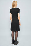 Vestido casual  negro polo talla Xs 524