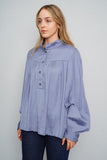 Blusa celeste Anthropologie Talla Xl Image 1