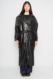 Abrigo Negro Wilsons Leather Talla L