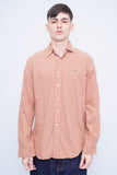 Camisa escocesa naranjo Polo Talla L