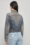 Chaqueta denim  beige diesel talla M 541