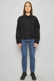 Chaqueta denim  negro gap talla L 878