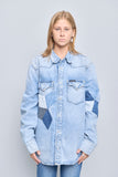 Jacket denim celeste calvin klein Talla Xl Image 0