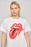 Polera casual  blanco stones talla M 482