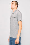 Polera casual  gris penguin talla Xl 611