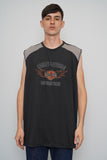 Polera Negro harley davidson Talla Xxl
