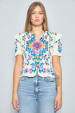 Blusa casual  multicolor maggy london talla S 956