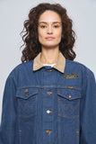 Chaqueta denim  azul wrangler talla L 697