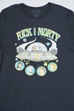 Polera casual  negro rick and morty talla M 502