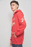 Poleron casual  rojo mitchell&ness talla Xl 824