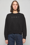 Poleron casual  negro dkny talla S 637