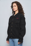 Chaqueta denim  negro hard rock talla M 672