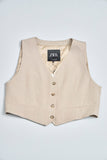 Chaqueta sin mangas  beige zara talla Xl 443