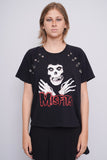 Polera Negro mistits x social collision Talla X Image 0
