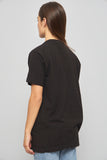 Polera casual  negro nirvana talla M 958