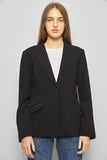 Blazer casual  negro mng talla 42 868