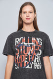 Polera casual  gris the rolling stones talla M 161