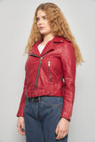 Chaqueta casual  rojo zara talla M 139