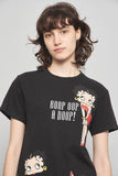 Polera casual  negro betty boop talla S 910