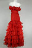 Vestido-Chaqueta Rojo sherri hill Talla S Image 2