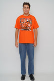 Polera Naranjo harley davidson Talla L Image 3