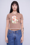 Polera Beige Strawberry Talla Xl