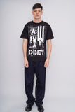 Polera Negro Obey Talla M Image 3