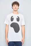 Polera casual  blanco halloween talla L 735