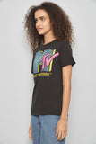 Polera casual  negro mtv talla S 319