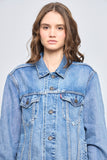 Chaqueta denim  azul levis talla M 770