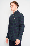 Camisa escocesa verde/azul Lacoste Talla M Image 1