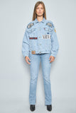 Chaqueta denim  azul lovemade talla Xl 893