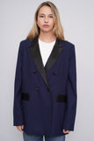 Blazer Azul Angenie Talla 12