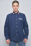 Camisa casual  azul tommy hilfiger talla L 404