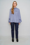 Blusa celeste Anthropologie Talla Xl Image 3