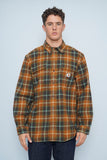 Camisa escocesa cafe/verde Carhartt Talla L