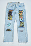 Jeans casual  azul lovemade talla M 754